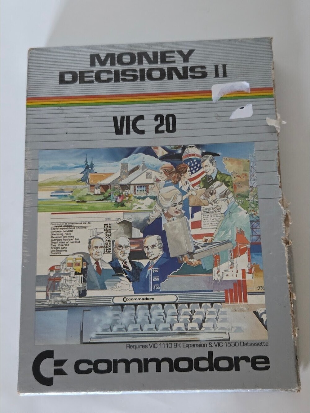 Commodore VIC 20 Money Decisions II Cassette With Box And Easy Finance Tape
